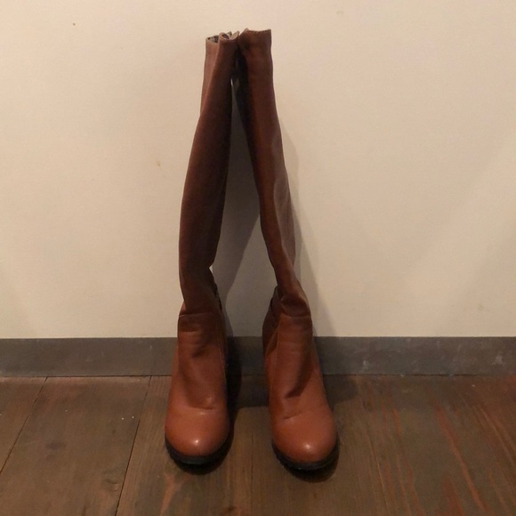 Boots with Gold Accent and Fleece Lining - Picture 2 of 6